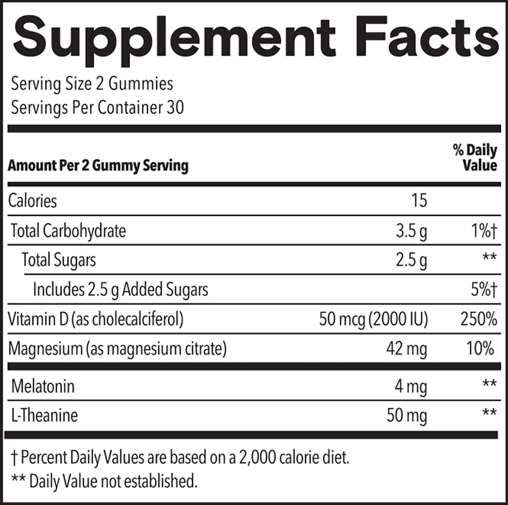Adult Fast Acting Sleep sup-facts