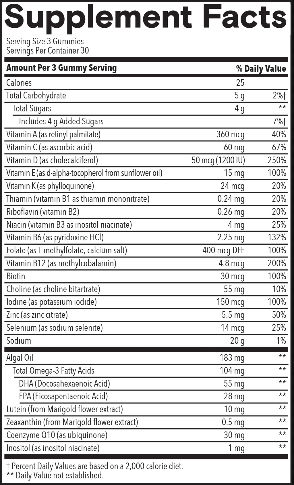Women’s 50+ Plus Multi & Omegas 18100902 sup-facts