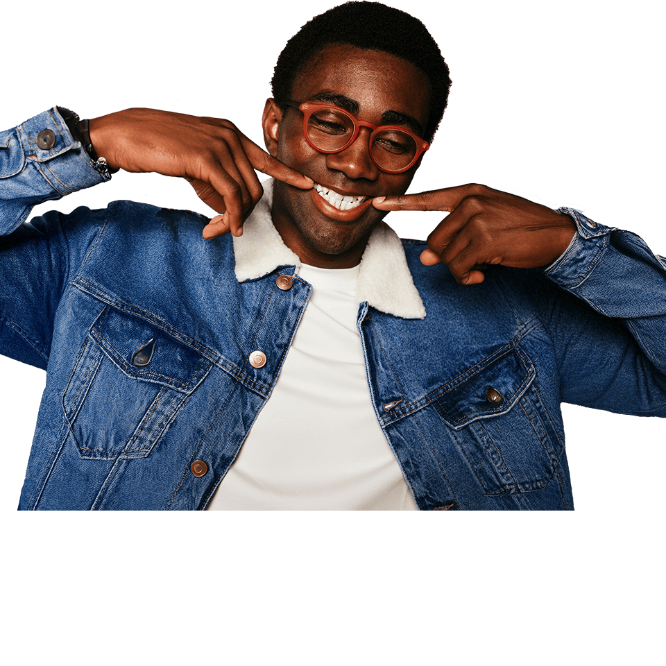 Man smiling