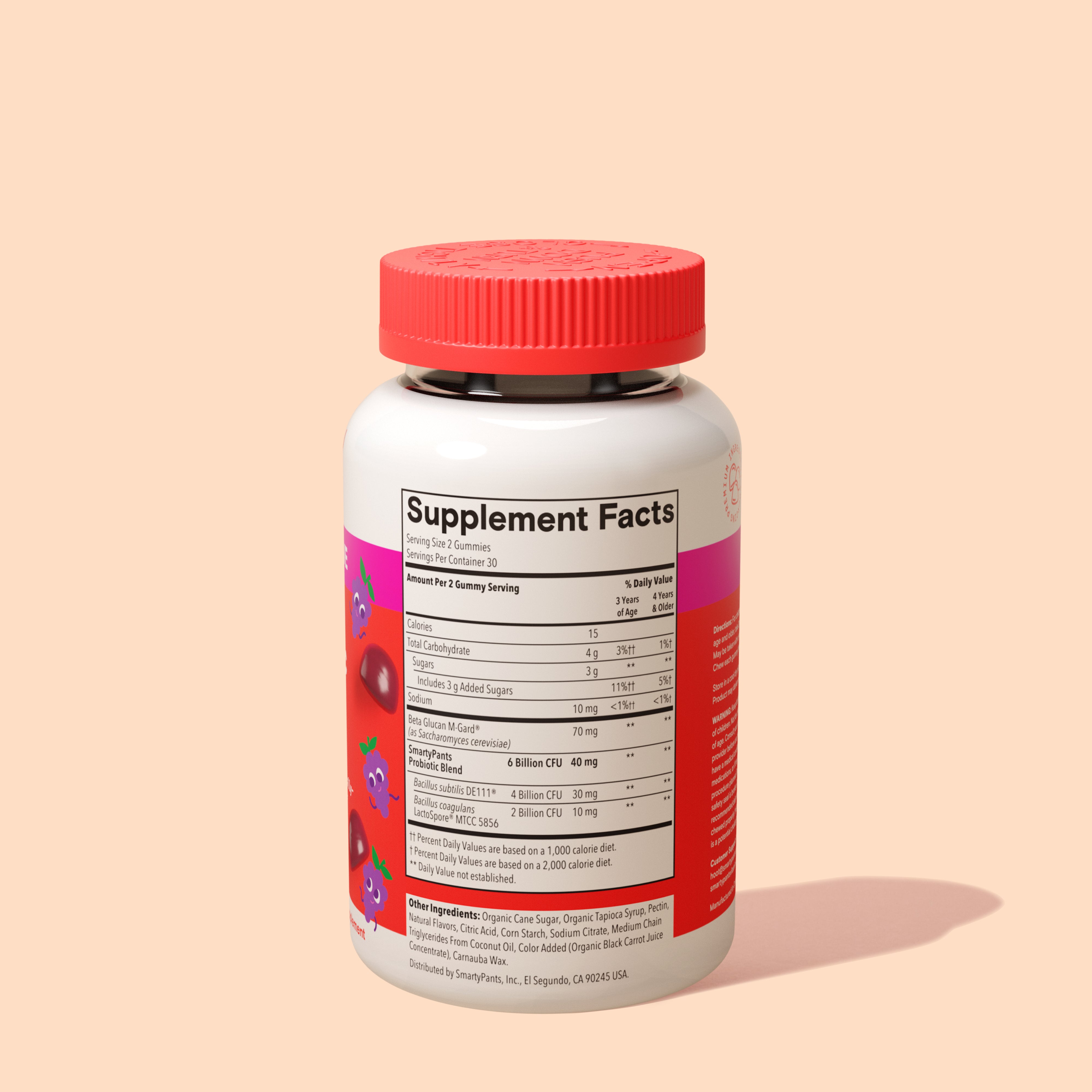 Kids Probiotic & Prebiotic - Grape – SmartyPants Vitamins