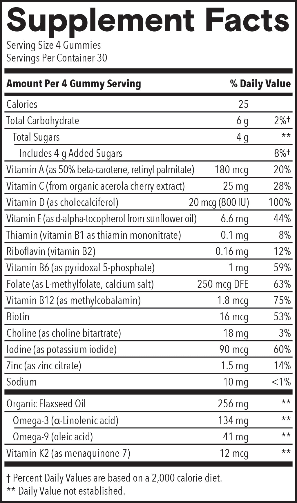 Kids Organic Multi & Omegas 12501203 sup-facts
