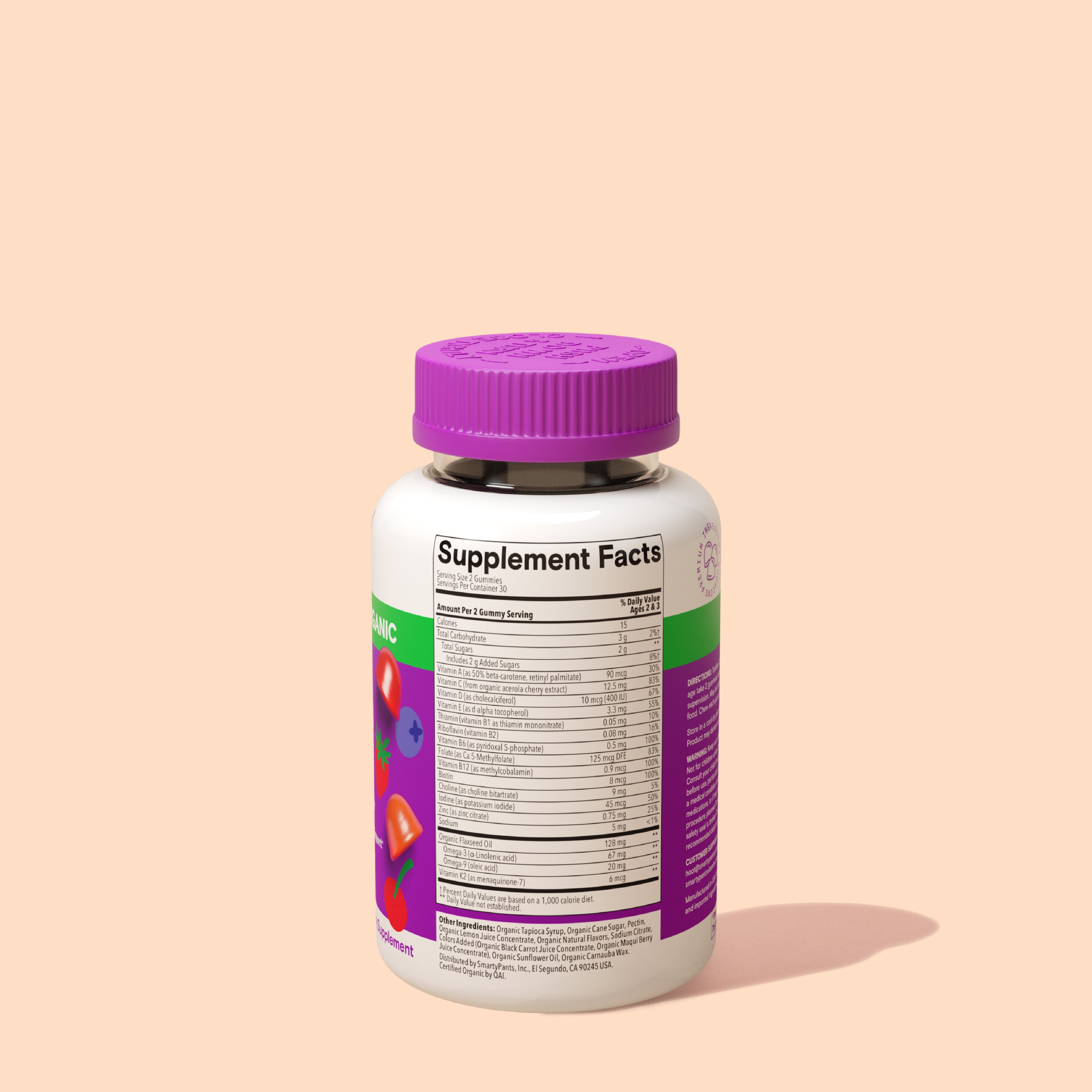Toddler Organic Multi & Omegas – SmartyPants Vitamins
