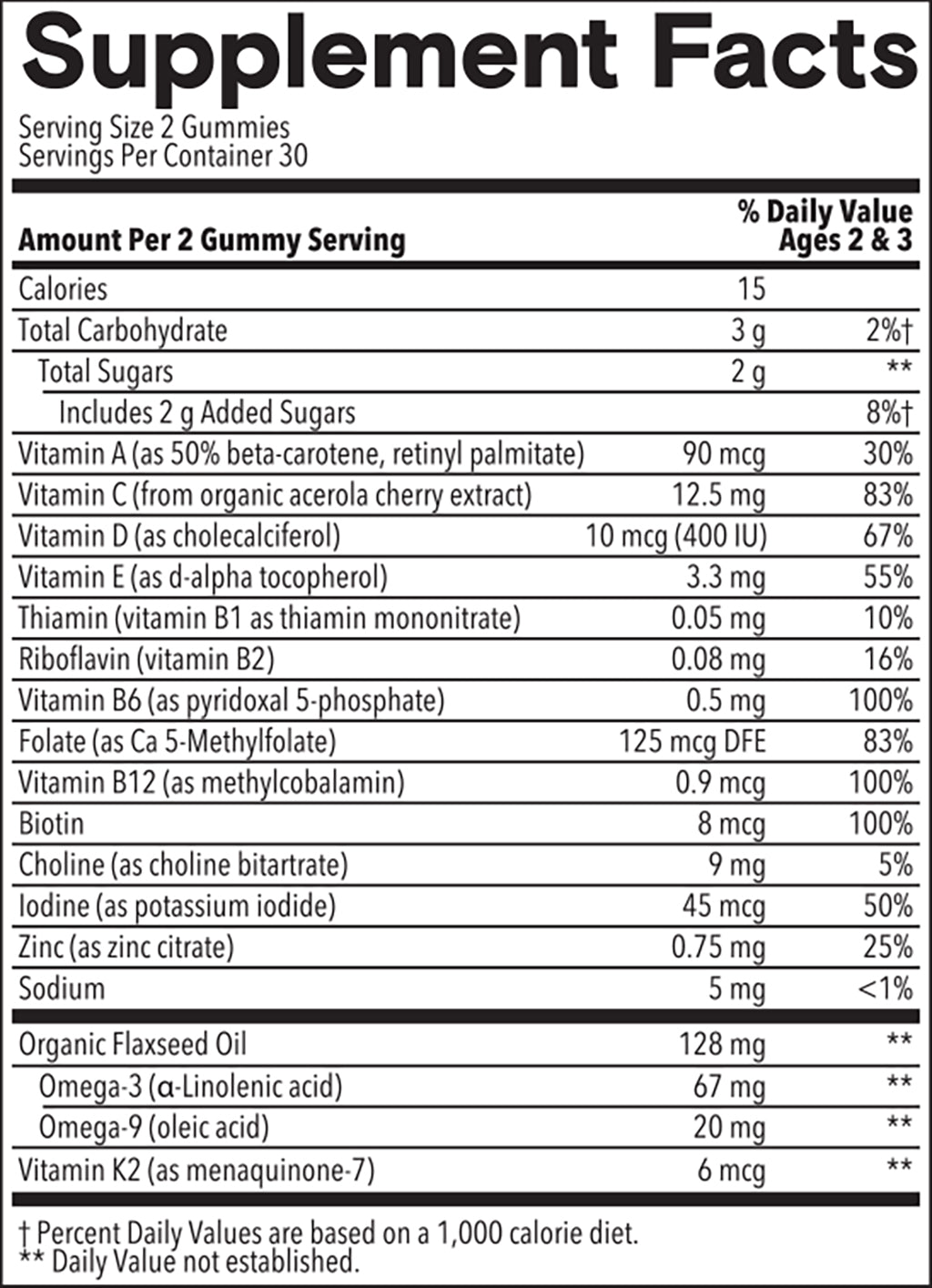 Toddler Organic Multi & Omegas 12700603 sup-facts