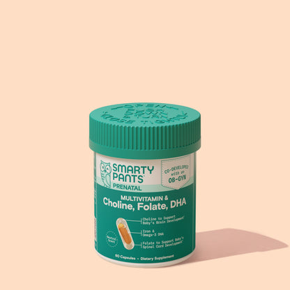 Prenatal Multivitamin Choline, Folate, DHA Capsules
