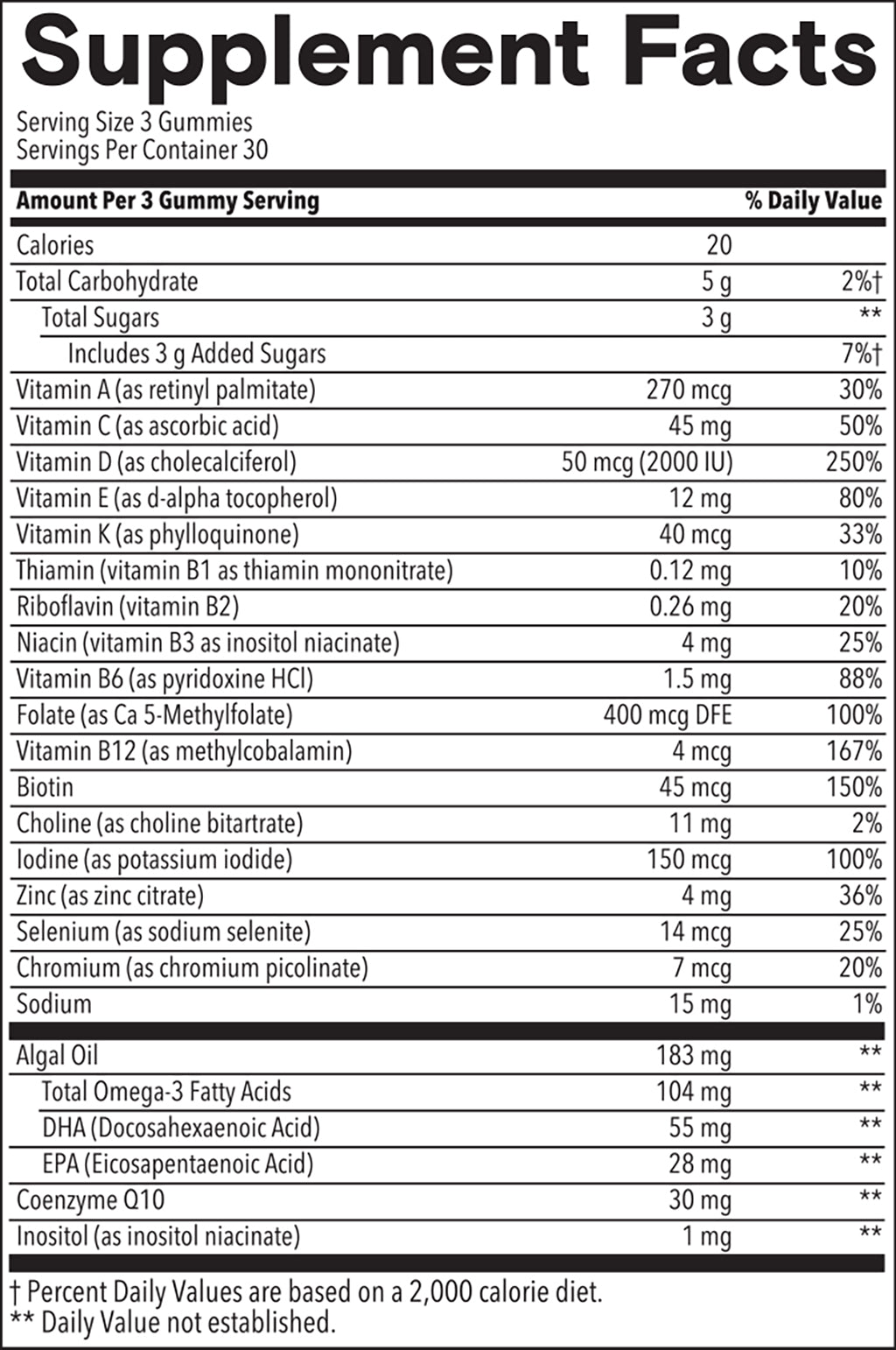 Women’s Plus Multi & Omegas sup-facts 13000901