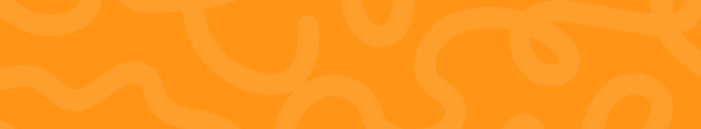 Orange patterned background with wavy lines